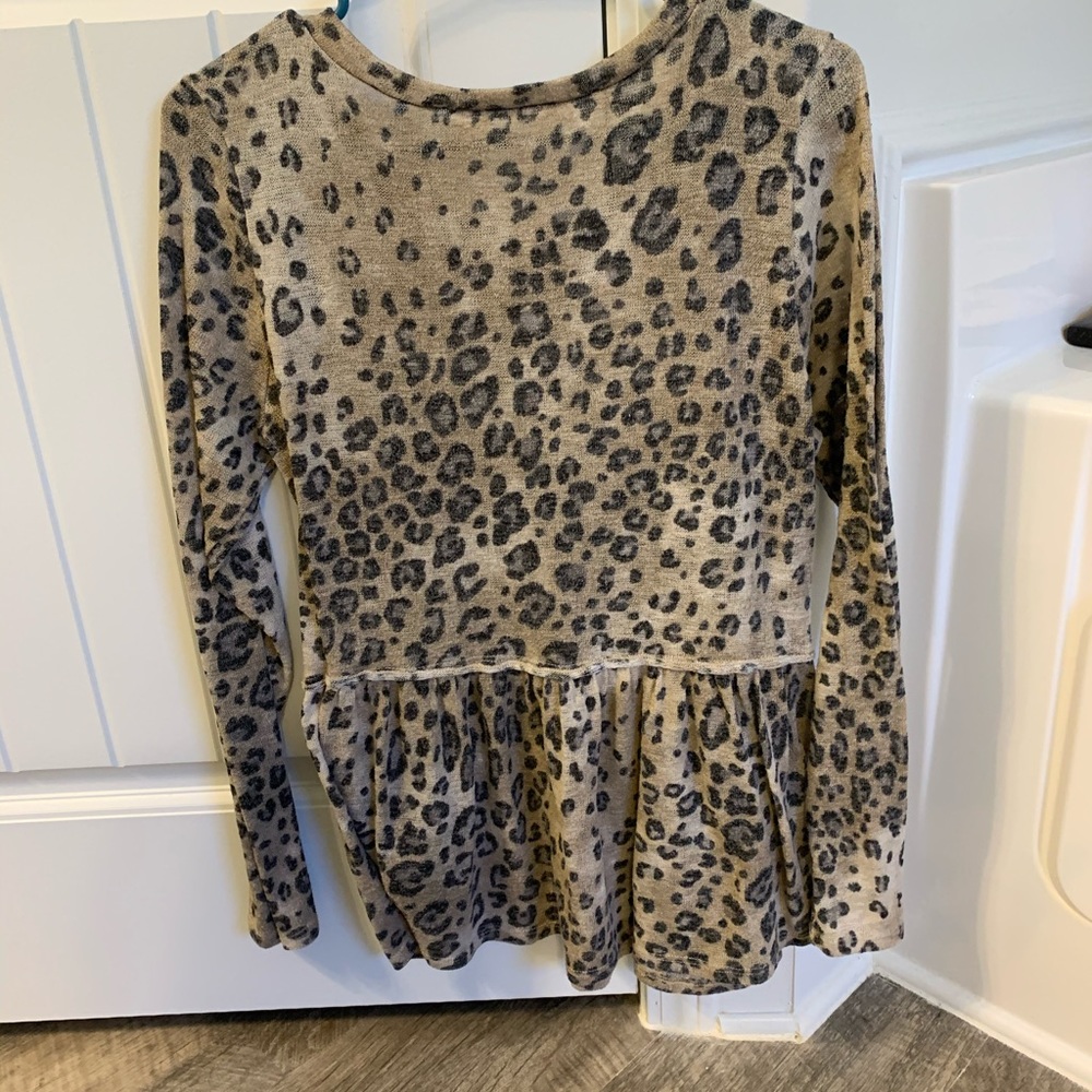 Poppy and Dot Leopard print shirt